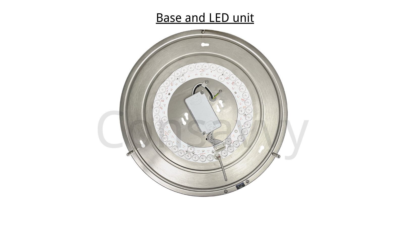 Dawnray 16" Flush mount Ceiling Light, 3 colors changable, 3000K/4000K/5000K, Brushed Nickel