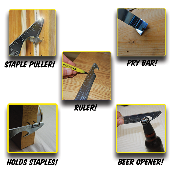 Rack-A-Tiers 52455 STAPLE SHARK Multi-Purpose Tool Removes Staples and More (Оne Расk)