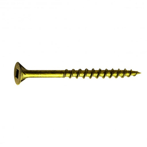 Paulin 8 X 3" FLAT HEAD SOCKET CONSTRUCTION SCREW-NOT ACQ APPROVED- YELLOW ZINC 1Box(200 Pieces)