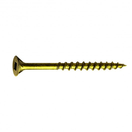 Paulin 8 X 3" FLAT HEAD SOCKET CONSTRUCTION SCREW-NOT ACQ APPROVED- YELLOW ZINC 1Box(200 Pieces)