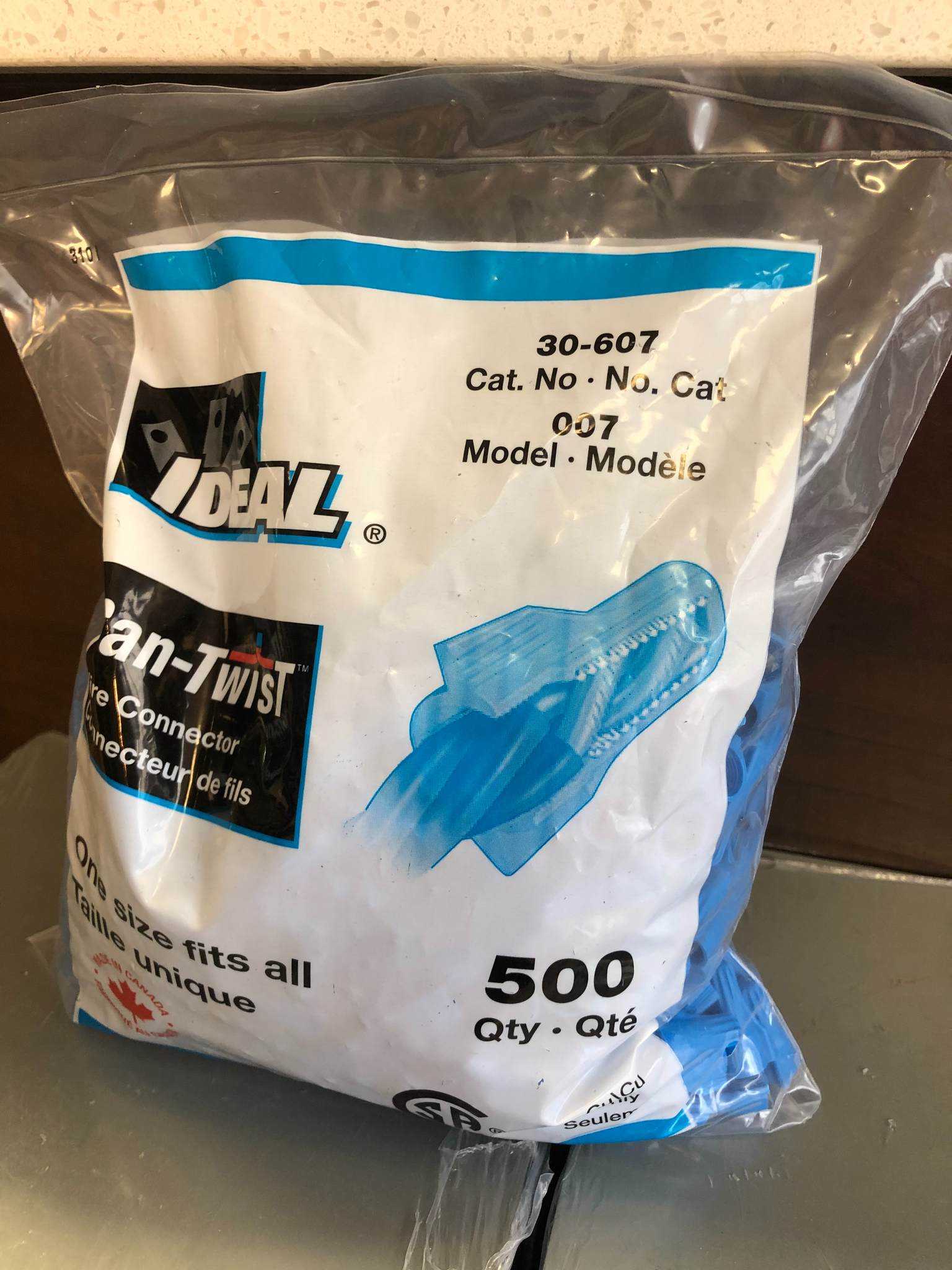 Ideal Can-Twist Wire Connector, One Size Fits All Blue 175 Pc/500Pc/1000Pc