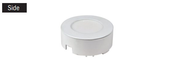 Luminiz 3'' puck light & Transformer & Combo(3 Lights+1 Transformer), white finish with 3 colors switchable, 3000k/4000k/5000k, 12V, 3.5W, 220Lm.