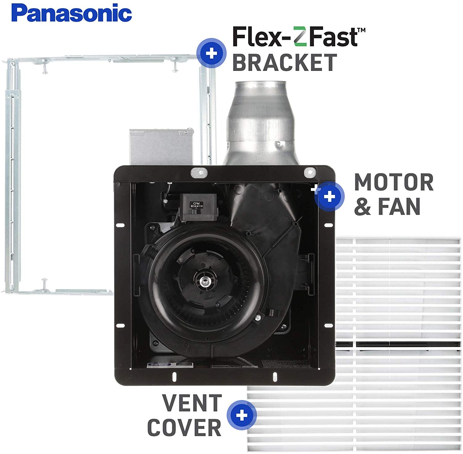 Panasonic FV-08-11VF5 WhisperFitEZ Fan 80 or 110 CFM - Consavvy