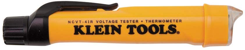 Klein Tools NCVT-4IR Non-Contact Voltage Tester with Infrared Thermometer Tests AC Voltage and IR Temperature - Consavvy