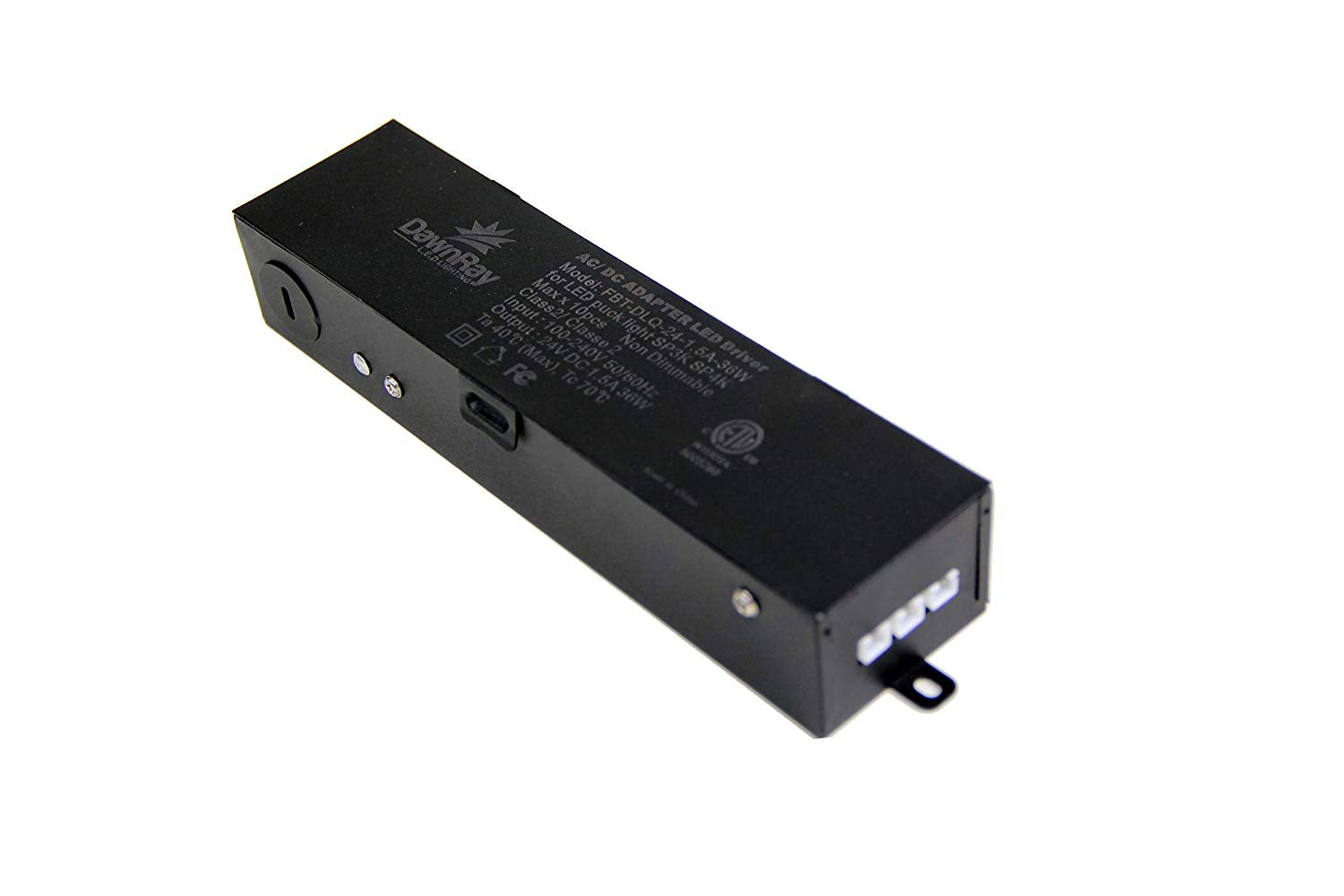 DC 24V Adapter LED Driver for Recessed or Surface Mount Under Cabinet Puck Light(NO DIM) - Consavvy