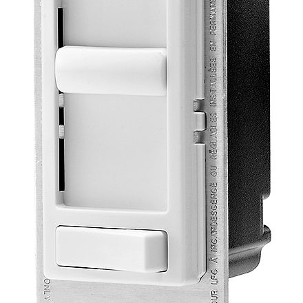 Leviton 6674-2PK SureSlide Universal Slide Dimmer With Preset Switch(2 Pack) Single Pole and 3-Way White (Wall Plate Include)