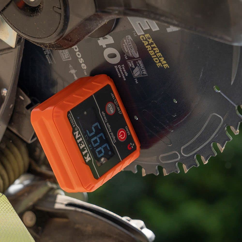 Klein Tools 935DAG Digital Electronic Level and Angle Gauge, Measures 0-90 and 0-180 Degree Ranges, Measures and Sets Angles