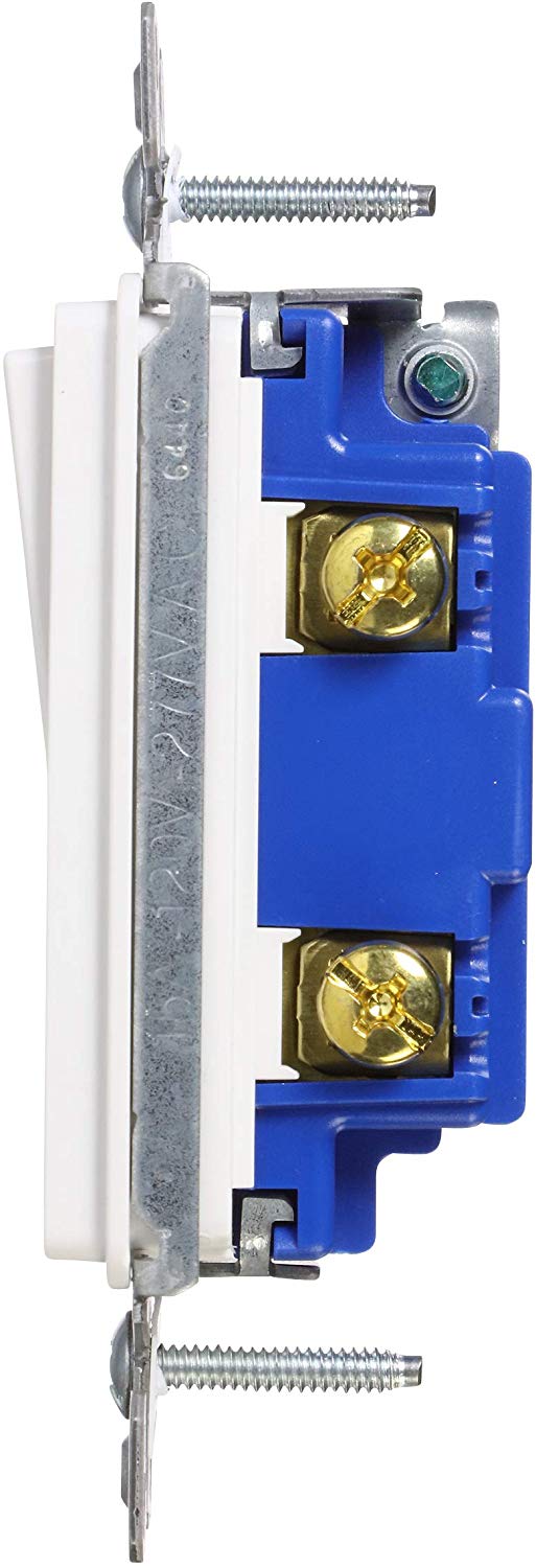 EATON 7501W COOPER SIBGLE POLE SWITCH DECORA 120/277 WHITE - Consavvy