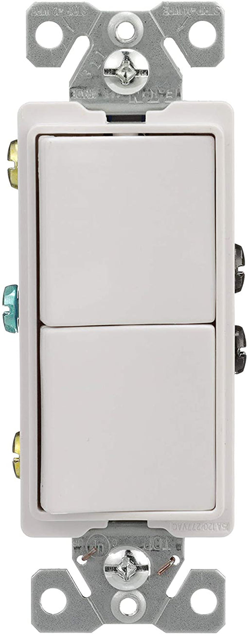 EATON 7728W-SP Single-Pole Combination Switches, White