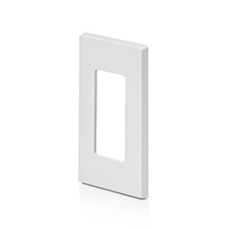Leviton 80301-SW 1-Gang Decora Plus Wallplate Screwless Snap-On Mount (White)