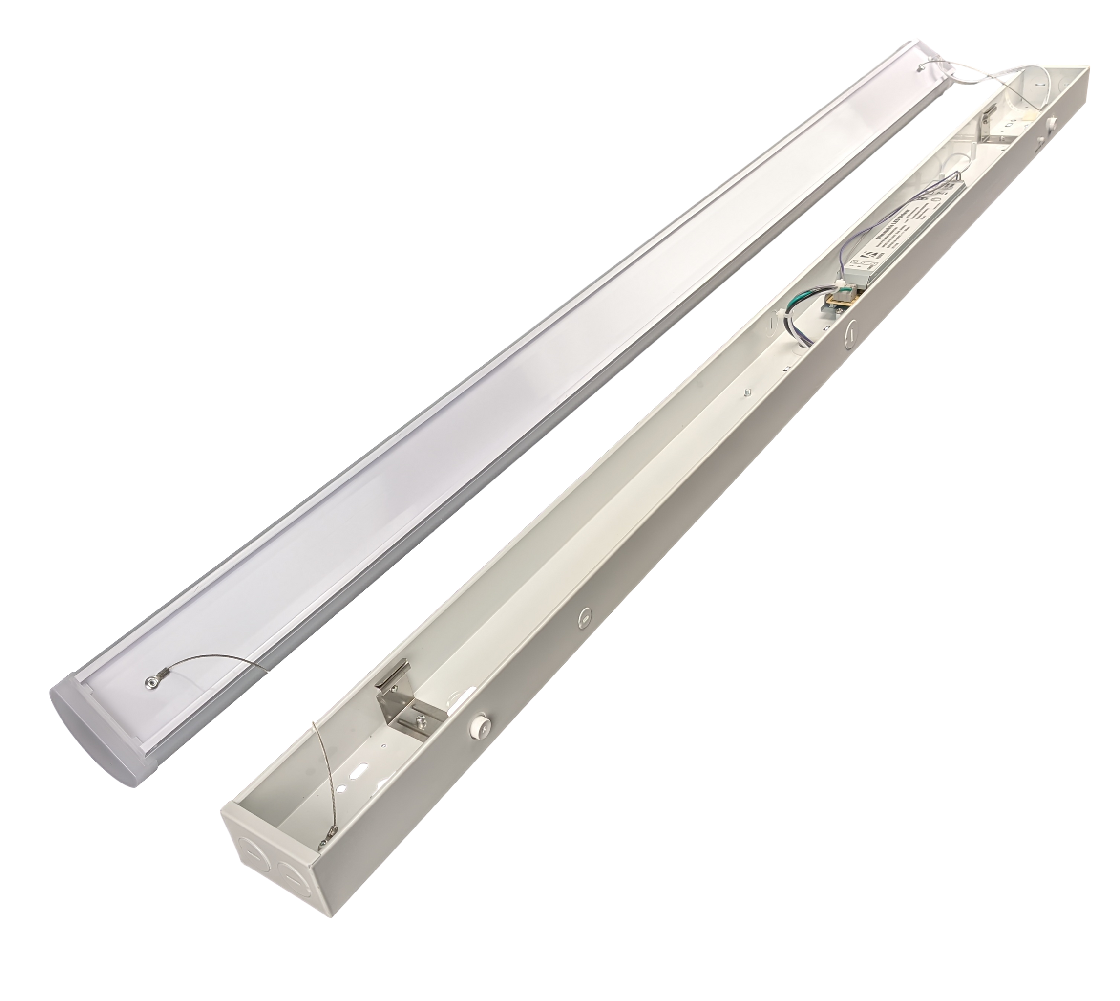 DawnRay 8' LED Commercial Strip Light 8320 lumens 3CCT 3500K/4000K/5000K Switchable
