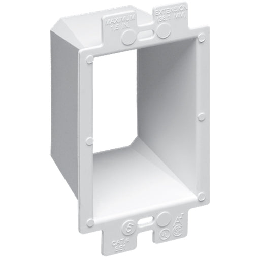 ARLINGTON BE1 BOX EXTENDER PLASTIC 1 GANG