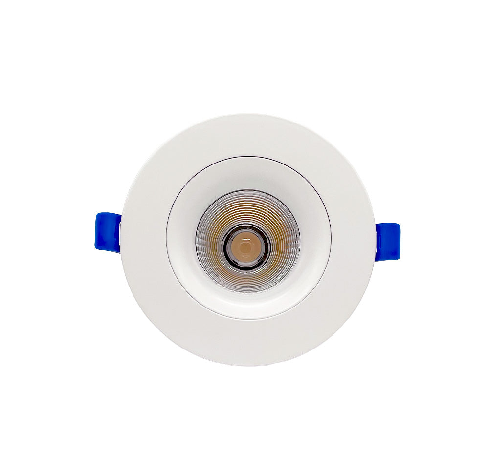 DawnRay 5CCT 3.5" LED Round Baffle Recessed Light (Potlight) 2700K/3000K/3500K/4000K/5000K(changeable), White/Black/Brushed Nickel, 9W, 650LM
