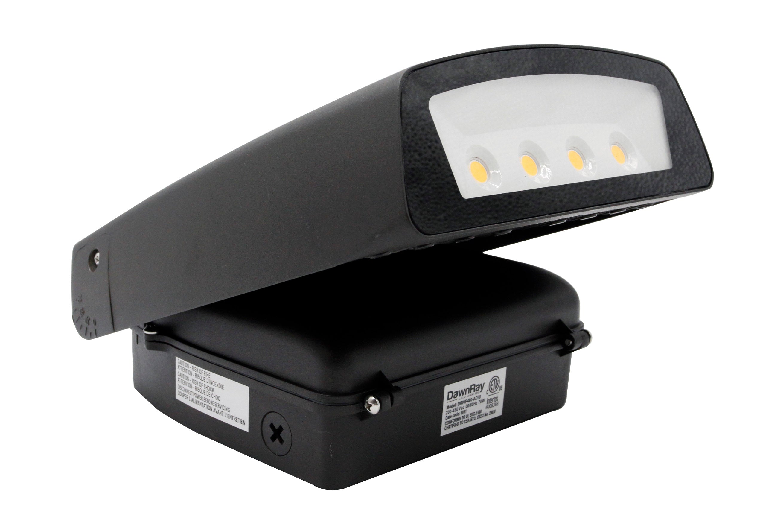 LED Adjustable Wall Pack ,70W, 7720LM ,120-277V, 4000K, Cool White - Consavvy