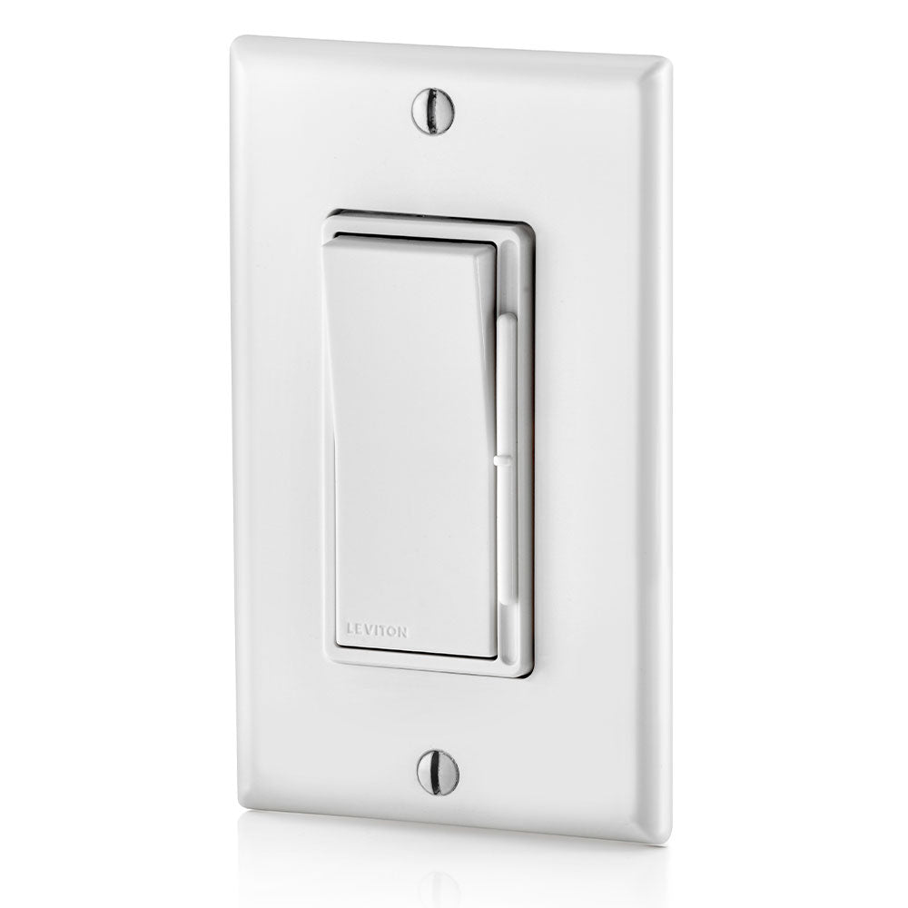 Leviton DS710-10Z Decora Slide Dimmer for 0-10V Power Supplies, 1200VA/1500VA Fluorescent, 10A LED, 120/277VAC
