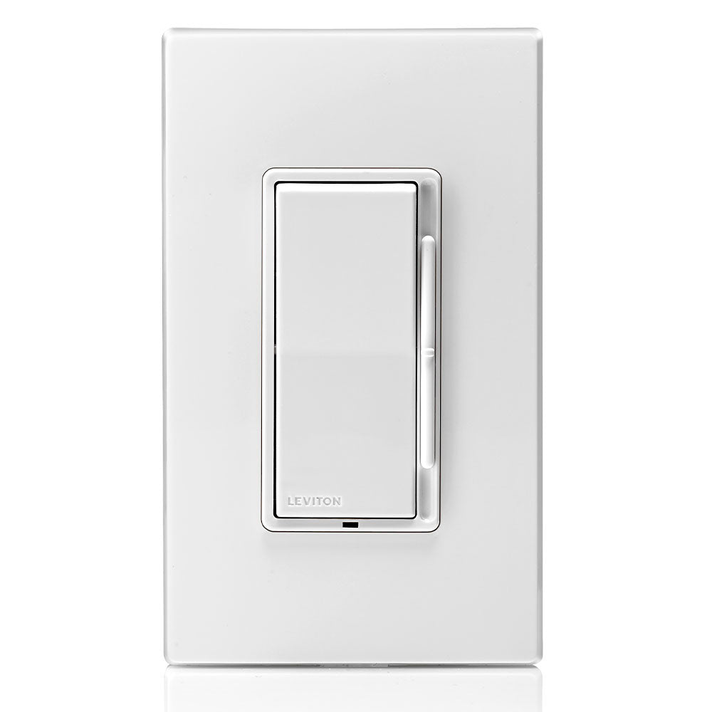 Leviton DSL06-PK2 Decora Slide Dimmer for 300-Watt Dimmable LED, 600-Watt Incandescent/Halogen(wall plates included)