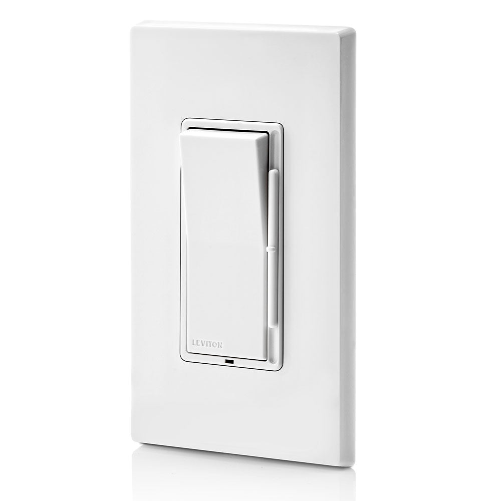 Leviton DSL06-PK2 Decora Slide Dimmer for 300-Watt Dimmable LED, 600-Watt Incandescent/Halogen(wall plates included)