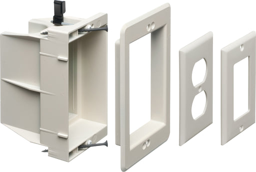 Arlington Non-Metallic Power/Low Voltage Recessed Box DVFR1WGC White