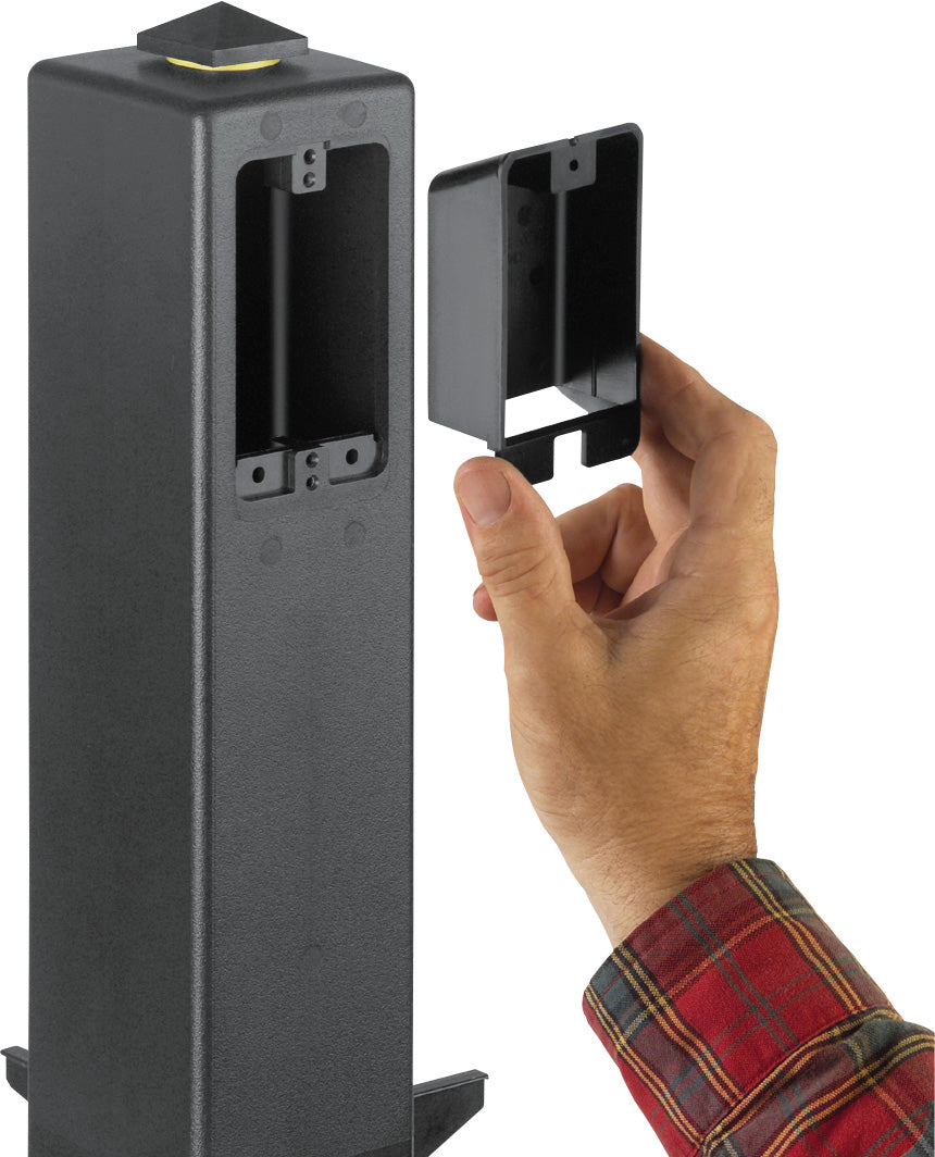 Arlington GP19BGC - 19.5" Support for Outdoor Light Fixture - Black