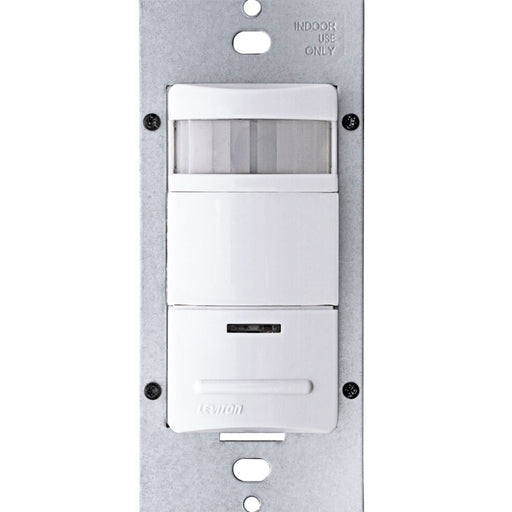 Leviton ODS10-IDW Decora Passive Infrared Wall Switch Occupancy Sensor (Commercial), 180 Degree, 2100 Square Feet Coverage (White)
