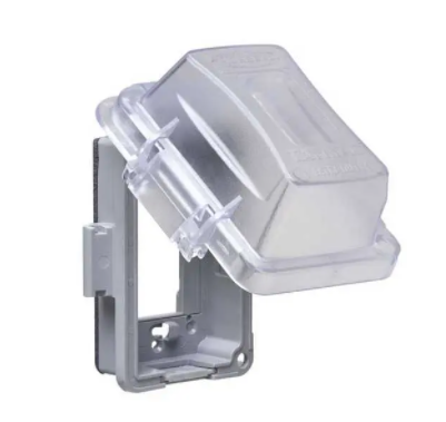 Hubbell MM420CCN 1-Gang Weatherproof In-Use Cover, EXTRA DUTY®, 16-in-1, 2-3/4 in. Deep, Clear