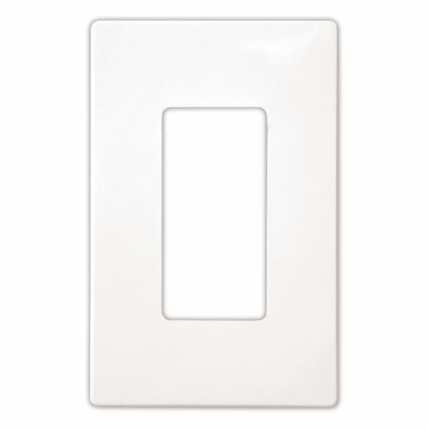 EATON PJS26W Decorative Screwless Wall Plate, 1 Gang, White