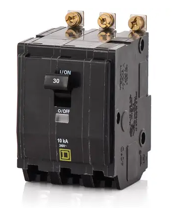 Square-D QOB330 3-Pole 30 Amp Bolt-On Circuit Breaker