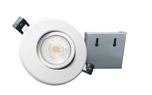 Luminiz 4 Inch Retro-Can Potlight Par20 Gimble Style 3CCT Switchable(3000K/4000K/5000K) Airtight White Trim