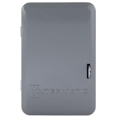 Intermatic T101  24-Hour Mechanical Time Switch, 120 VAC, 60Hz, SPST, Indoor Metal Enclosure, 1 Hour Interval