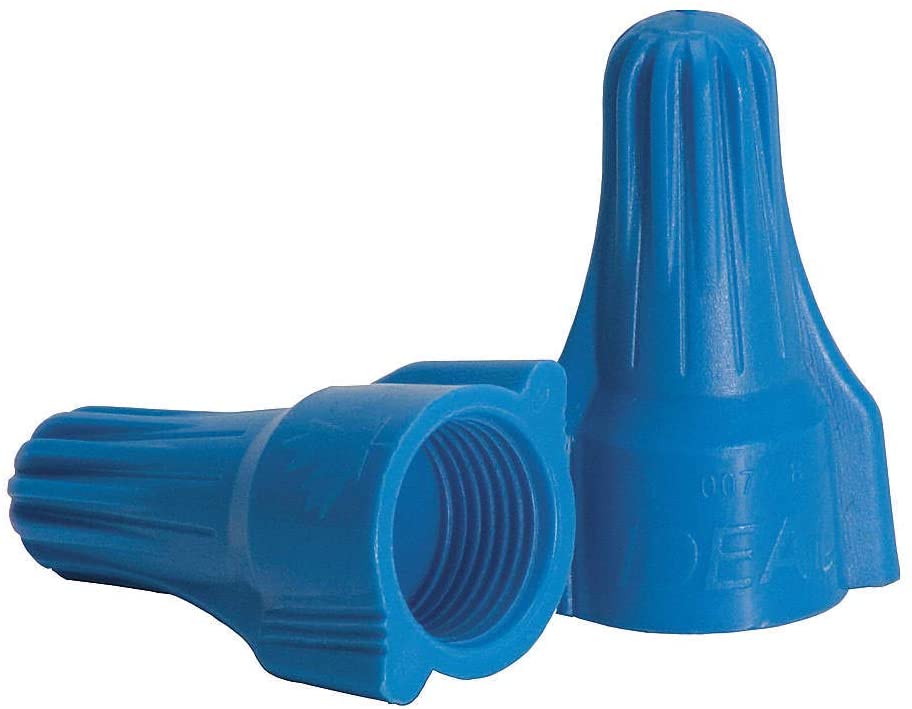 Ideal Can-Twist Wire Connector, One Size Fits All Blue 175 Pc/500Pc/1000Pc