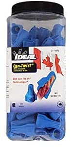 Ideal Can-Twist Wire Connector, One Size Fits All Blue 175 Pc/500Pc/1000Pc