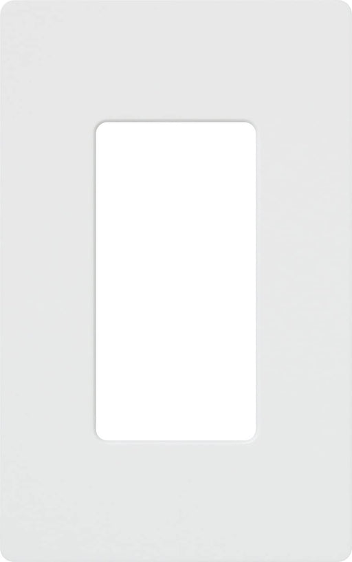 Lutron Claro 1 Gang Decorator Wallplate, CW-1-WH, White