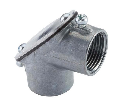 Electrical Conduit (EMT) Pull Elbow 90 Degrees 1/2"(1Piece) 3/4"(1Piece) 1"(1Piece)
