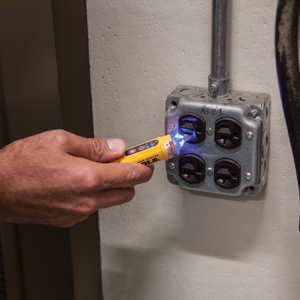 Klein Tools Ncvt-5A Dual-Range Non-Contact Voltage Tester with Laser Pointer