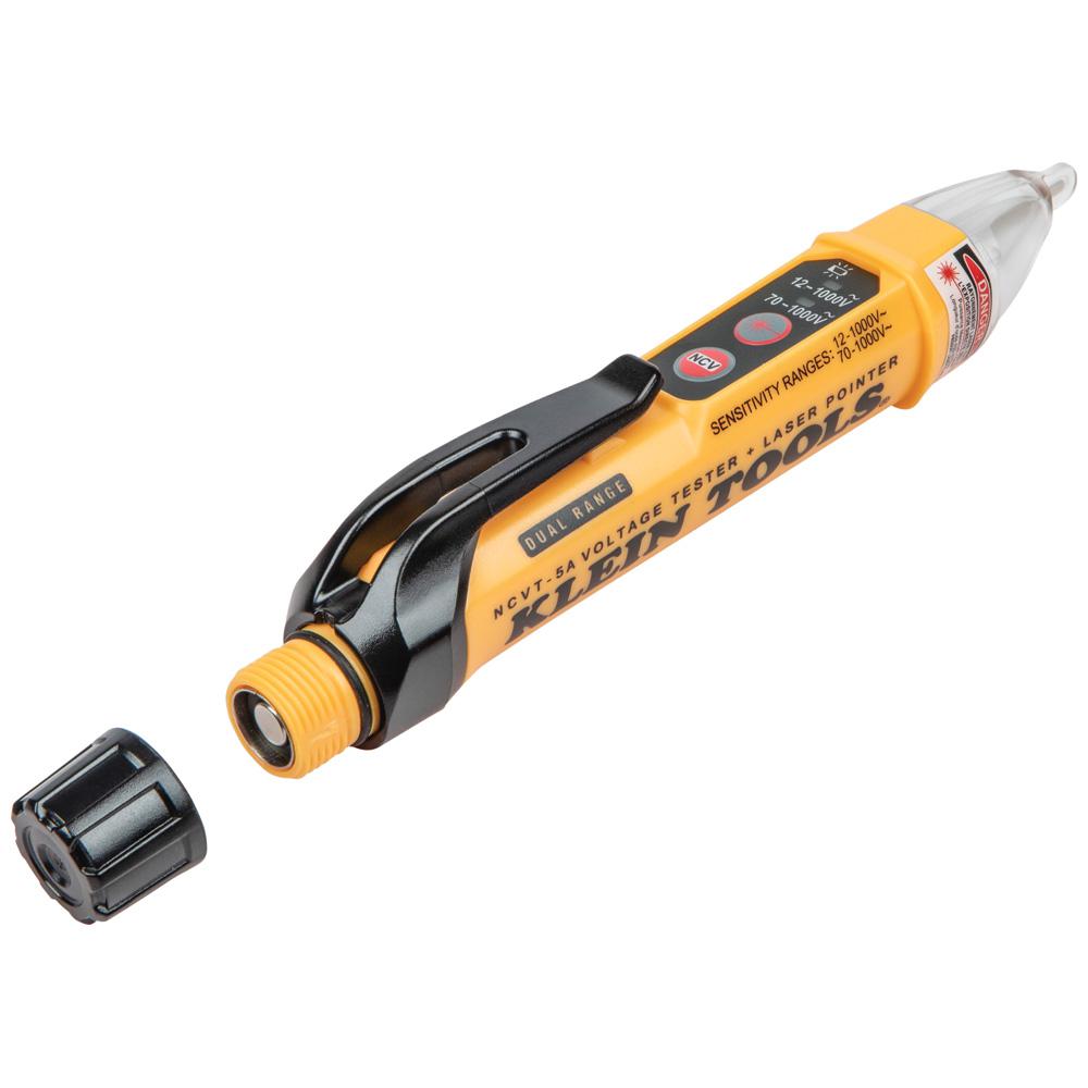 Klein Tools Ncvt-5A Dual-Range Non-Contact Voltage Tester with Laser Pointer