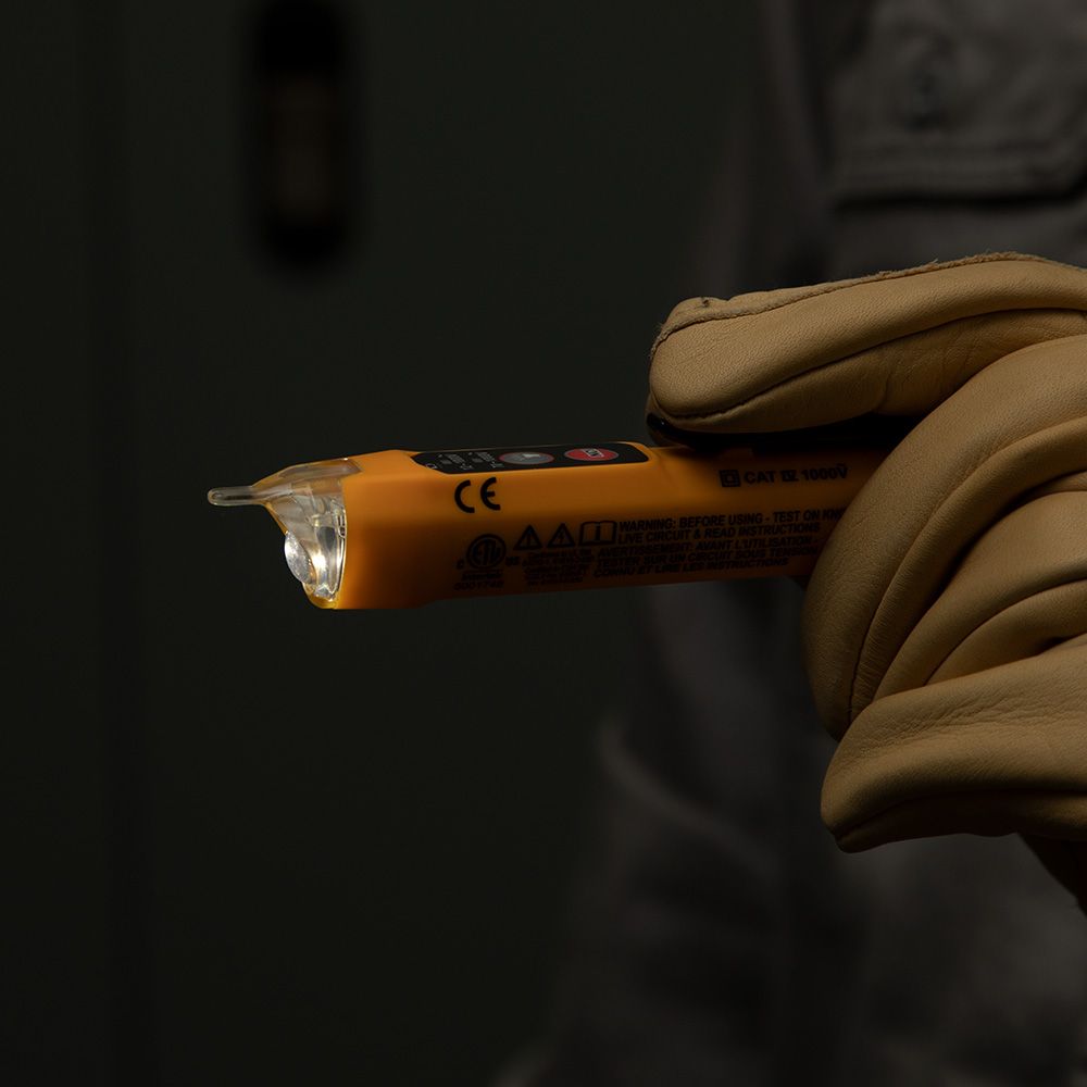 Klein Tools NCVT-3P Dual Range Non-Contact Voltage Tester with Flashlight, 12 - 1000V AC