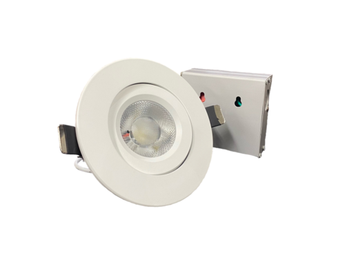 Luminiz 4 Inch Robusto Potlight Airtight PAR20 Style 3CCT Switchable(3000K/4000K/5000K) White Trim