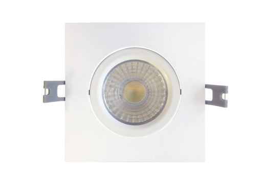 Votatec 4 Inch Square Gimbal Potlight White/Black Trim 3CCT Switchable(3000K/4000K/5000K) Airtight