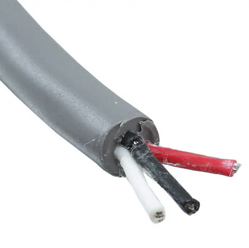 Unshieded 600V 3/C 16/26 Gray Plenum FT6(Black/White/Red) 300M/Roll (Electrical Wire Only Pick Up/ Local Delivery)