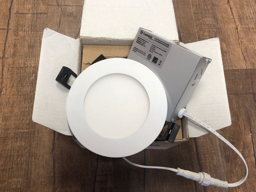 Luminiz 4 inch Potlight 3CCT Switchable(3000K/4000K/5000K) Wet Location White Trim