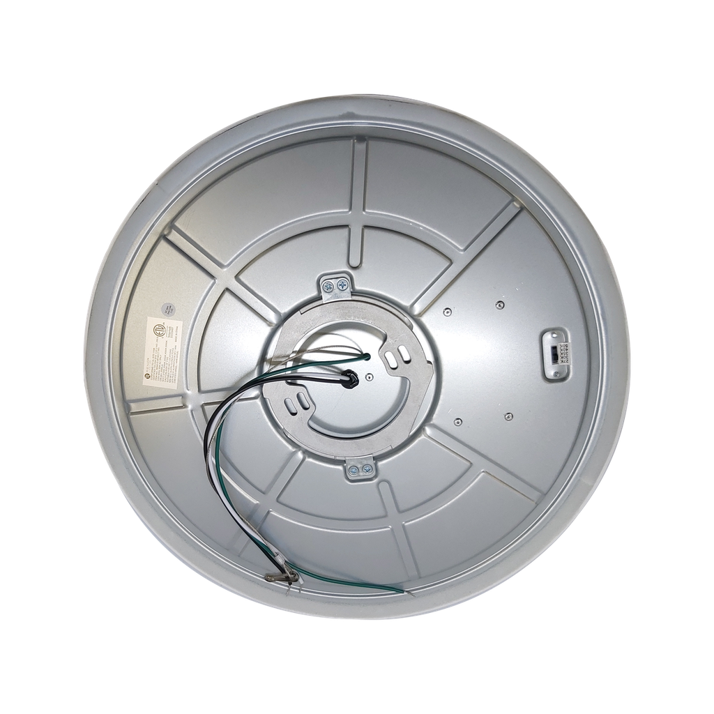 Reno Lighting 15" Slim Surface Round Slim Flush Mount 30W | 2000Lm | Selectable CCT 27/30/35/40/50K | 120V | White /Brushed Nickel
