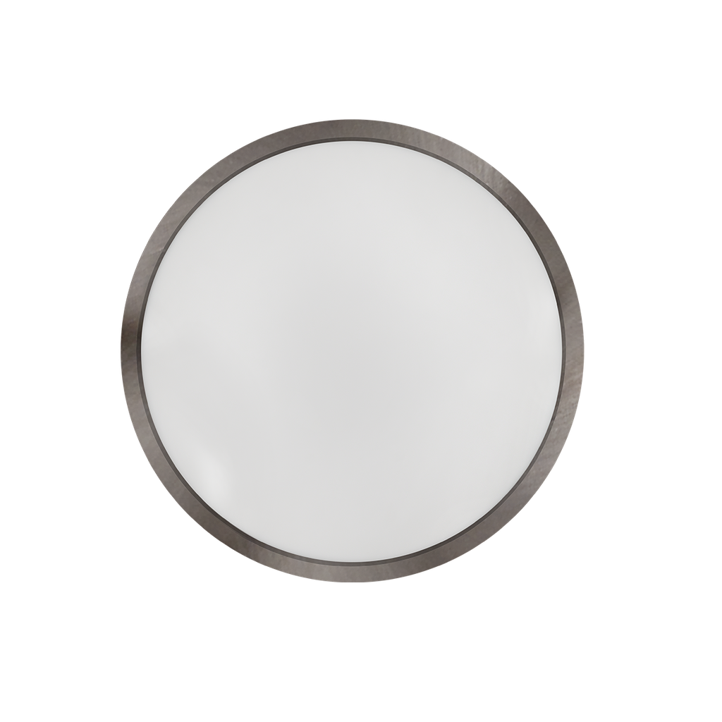 Reno Lighting 15" Slim Surface Round Slim Flush Mount 30W | 2000Lm | Selectable CCT 27/30/35/40/50K | 120V | White /Brushed Nickel