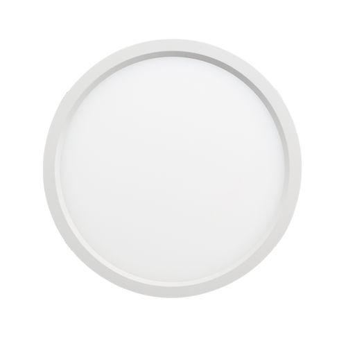 Reno Lighting 19" Slim Surface Round Slim Flush Mount 35W | 2200Lm | Selectable CCT 27/30/35/40/50K | 120V | White /Brushed Nickel