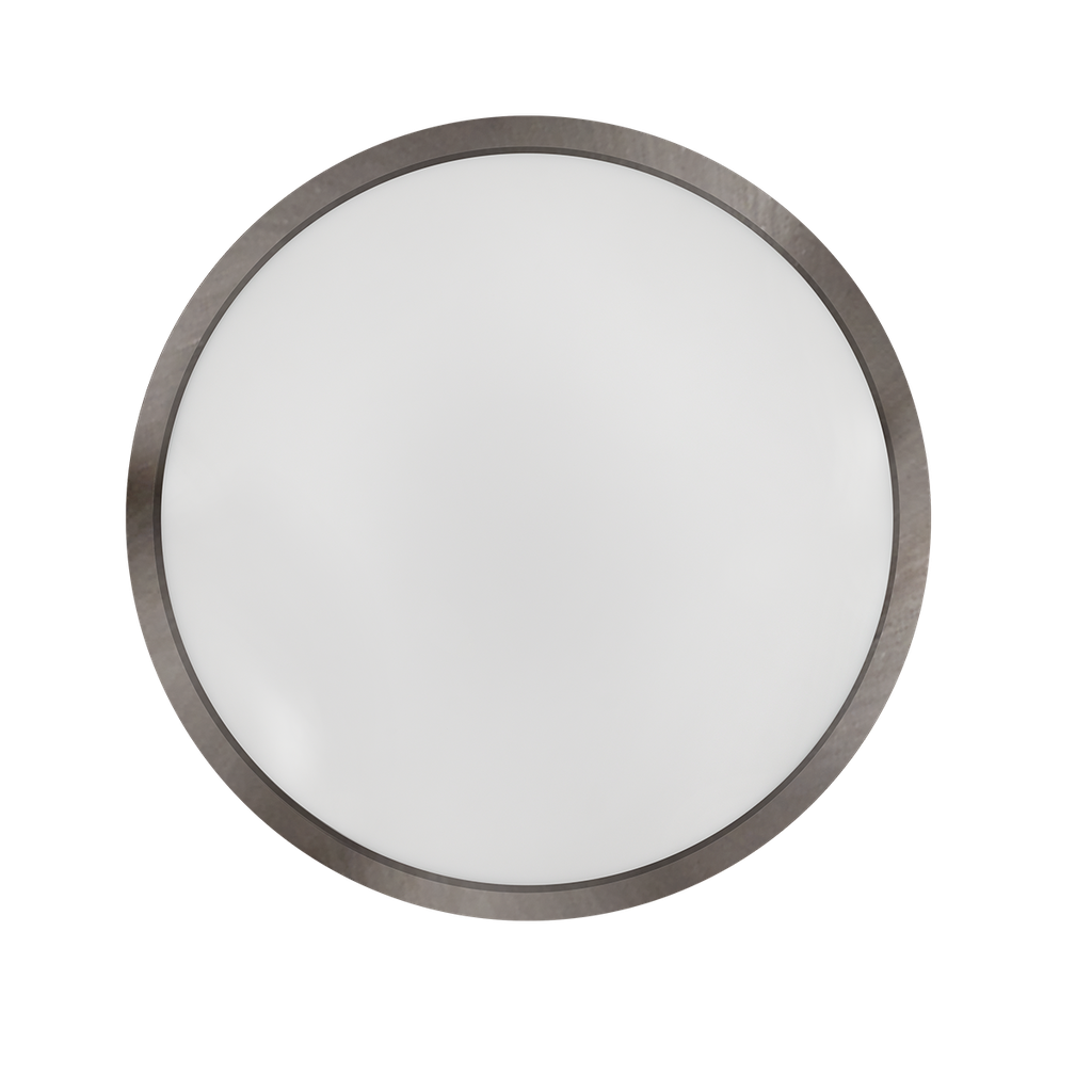 Reno Lighting 19" Slim Surface Round Slim Flush Mount 35W | 2200Lm | Selectable CCT 27/30/35/40/50K | 120V | White /Brushed Nickel