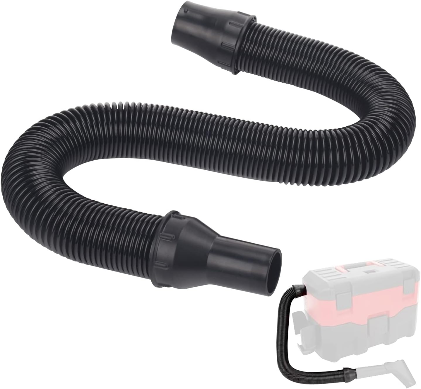 MWEDP 14-37-0160 Vac Hose Assembly Compatible with Milwaukee 0880-20 18V Wet/Dry Vaccum Cleaner （Note: Outside storage (old) 0880-20）