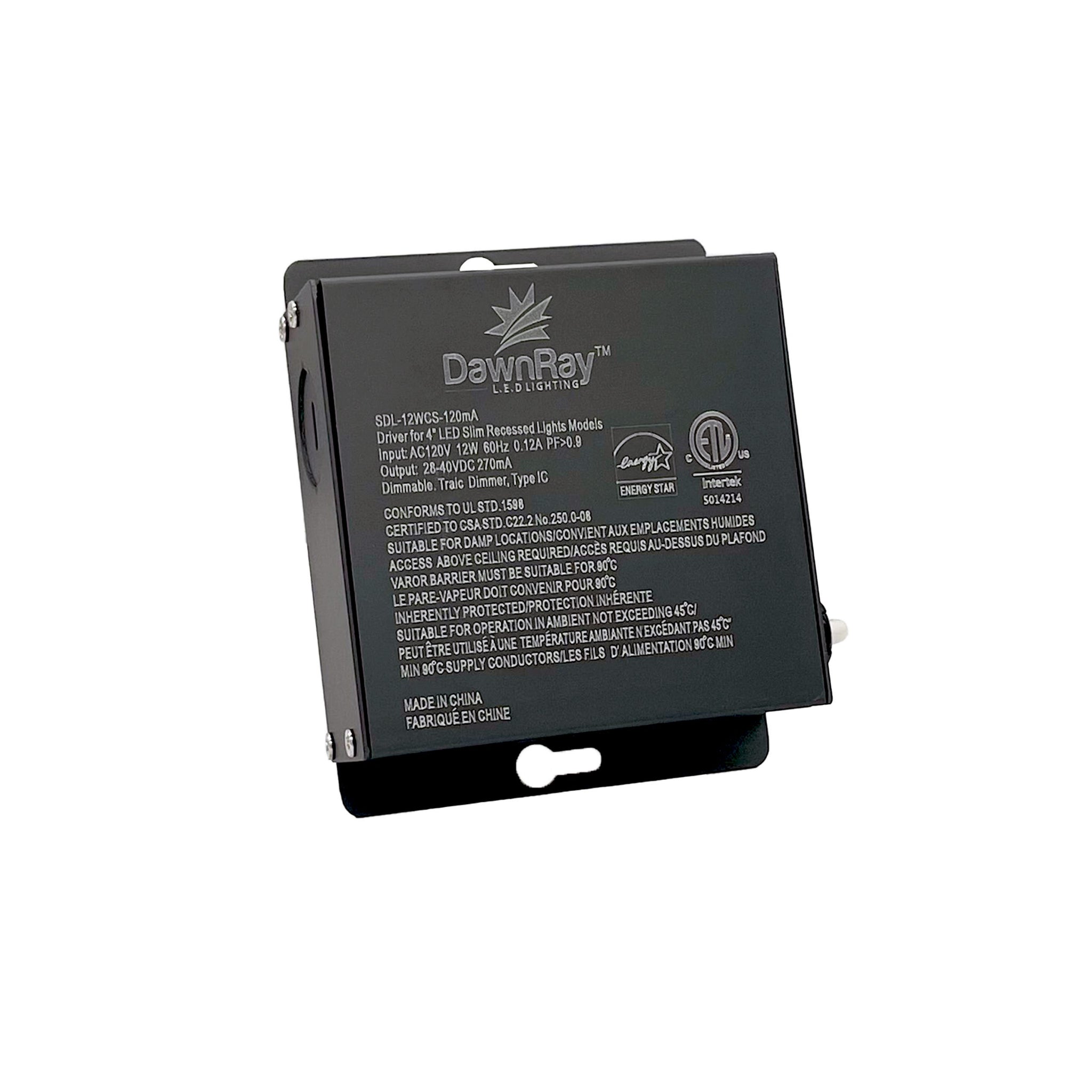DawnRay 4" 5CCT Switchable-2700K/3000K/3500K/4000K/5000K LED Gimbal Panel (Square White)