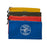 Klein Tools, Zipper Bags, Canvas Tool Pouches Olive/Orange/Blue/Yellow, 4-Pack, Part#5140