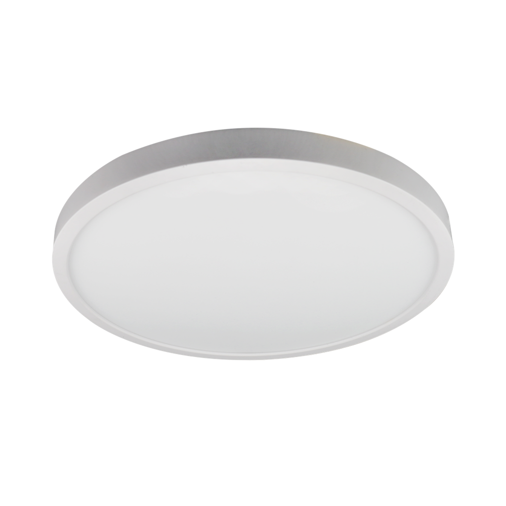 Reno Lighting 5" Slim Surface Round Slim Flush Mount 10W | 600Lm | Selectable CCT 27/30/35/40/50K | 120V | White /Black/Brushed Nickel