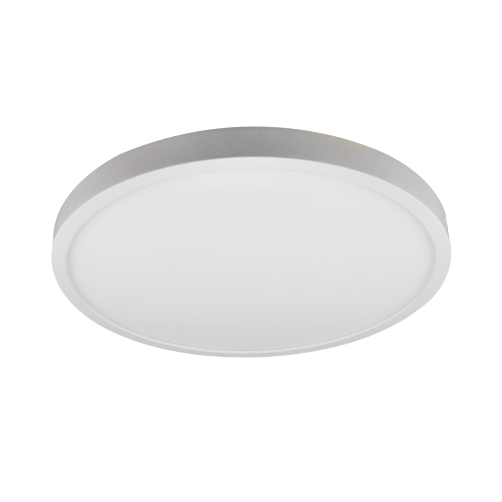 Reno Lighting 7" Slim Surface Round Slim Flush Mount 15W | 900Lm | Selectable CCT 27/30/35/40/50K | 120V | White /Black/Brushed Nickel