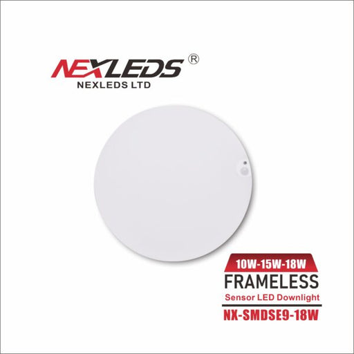 Nexleds 9 inch frameless sensor ceiling light IP45 3CCT